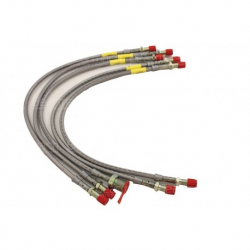 KIT FLEXIBLE DE FREIN TRESSE ACIER INOX