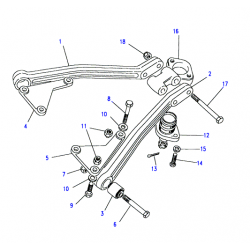 Rotule de pont arriere defender range rover classic discovery 1 2