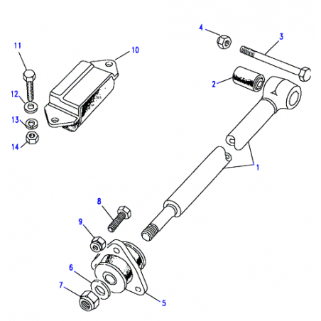 SILENT BLOC DE TIRANT DE PONT ARRIERE
