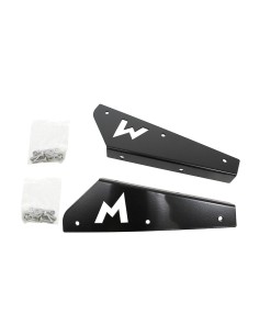 SUPPORTS DE BAVETTE AVANT EN ACIER INOXYDABLE NOIRS DEFENDER