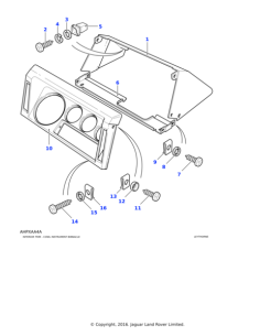 SUPPORT SUPERIEUR DE COMPTEUR DEFENDER TD5 2
