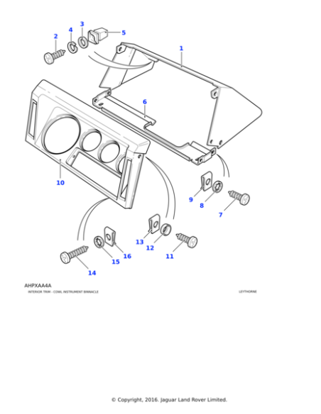 SUPPORT SUPERIEUR DE COMPTEUR DEFENDER TD5