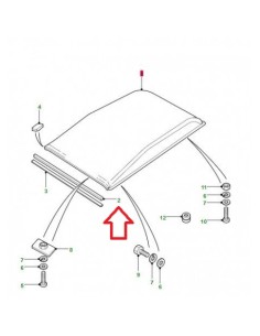 JOINT DE PARE BRISE SUP DEFENDER