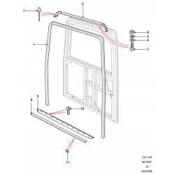 BAGUETTE seuil hayon arr DEFENDER 2