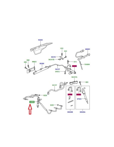 tuyau retour carburant TDV6