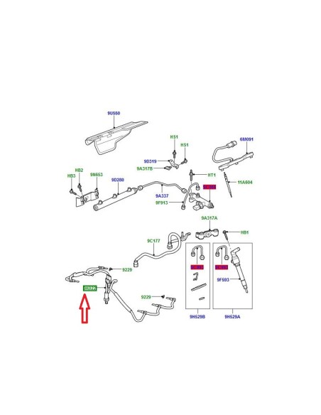 tuyau retour carburant TDV6